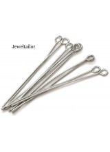 NEW! 50-200 Silver Plated Nickel Free Eyepins 50mm (2 Inch)  ~ Jewellery Making Essentials